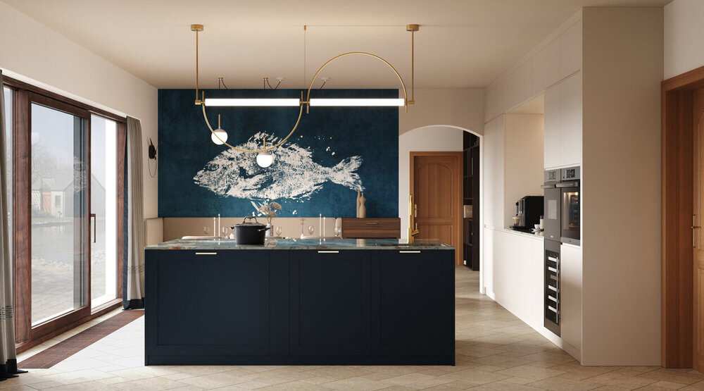 Living room and open kitchen area project thumbnail