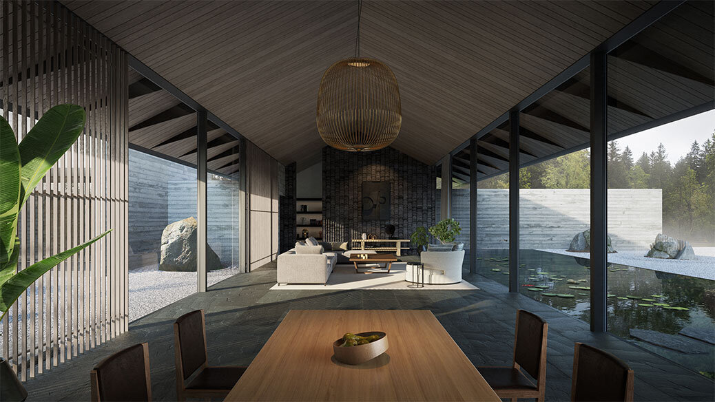 Austere Refinement (The House of Zen) / Dining & Living Room thumbnail