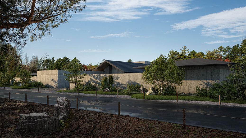 Austere Refinement (The House of Zen) / Residence View from East thumbnail