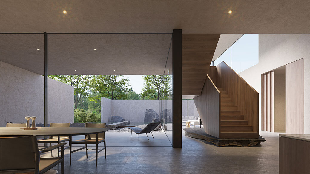 Tranquility / Dining Room with View of Reflecting Pool thumbnail