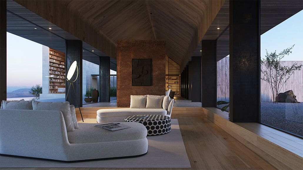 Light and Shadow / Living Room View from the West thumbnail